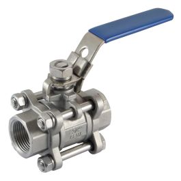 Stainless Steel Ball Valve 1 1 2 Female BSPP 3 Piece Full Bore