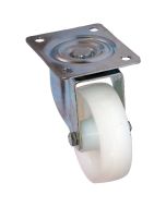 80mm - White Nylon - Swivel Plate Castor